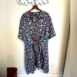 Linen tie-front midi dress by Ralph Lauren.